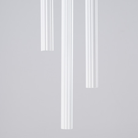 Lampa wisząca Arche biała Sollux - 3 tuby, 20cm - Sklep Sollux
