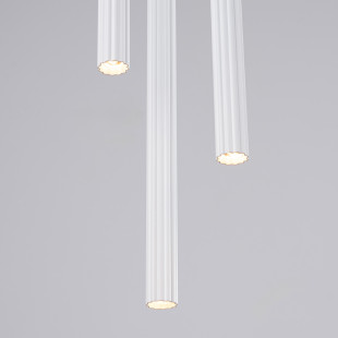 Lampa wisząca Arche biała Sollux - 3 tuby, 20cm - Sklep Sollux