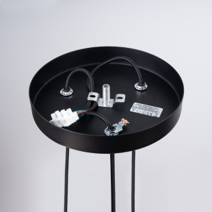 Lampa wisząca Arche 3 tuby czarna Sollux | Nowoczesne oświetlenie