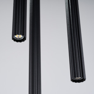 Lampa wisząca Arche 3 tuby czarna Sollux | Nowoczesne oświetlenie