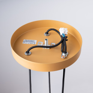 Lampa wisząca Arche - 3 tuby, złota - Sollux | Sklep z lampami