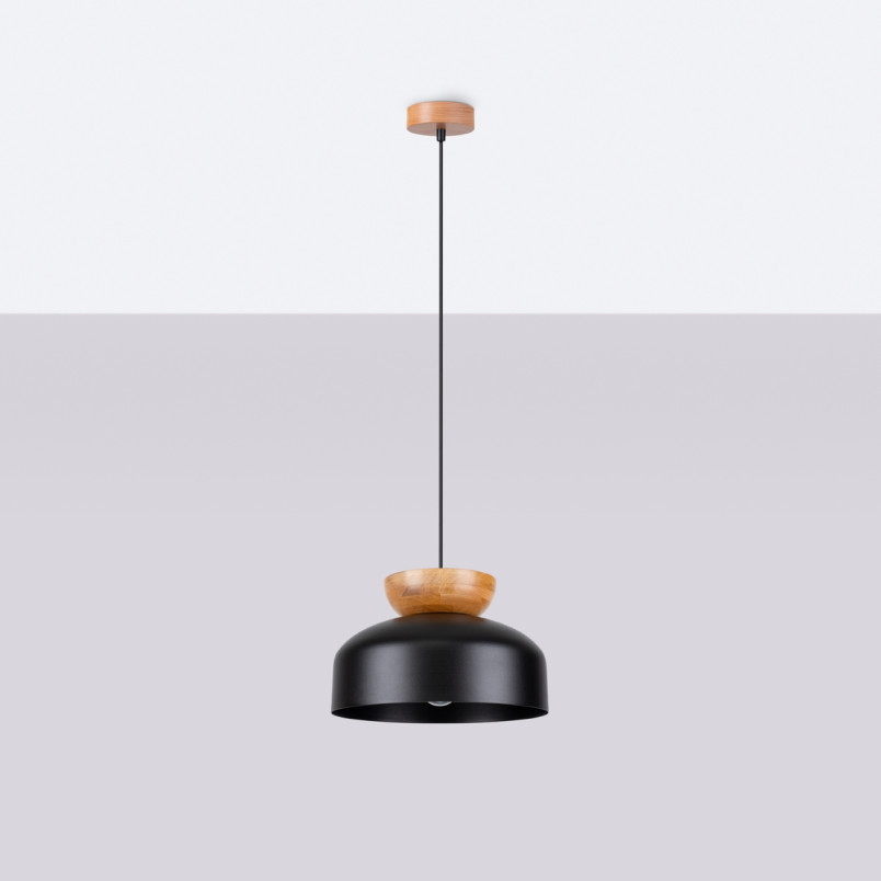 Lampa wisząca Marion czarna Sollux | Skandynawski design