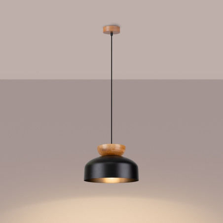 Lampa wisząca Marion czarna Sollux | Skandynawski design