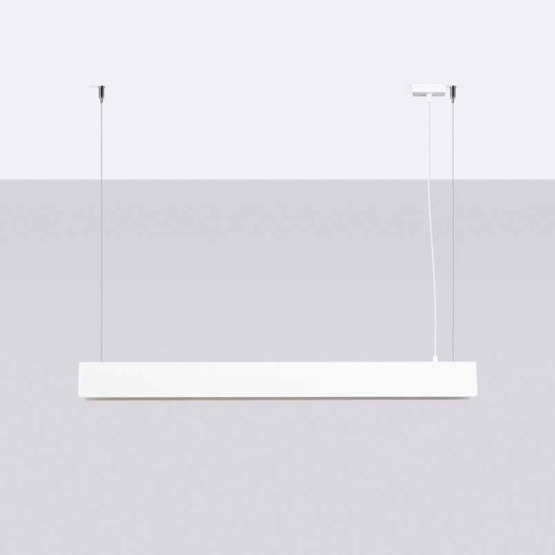 Lampa wisząca Spark 100cm biała Sollux | Nowoczesny design