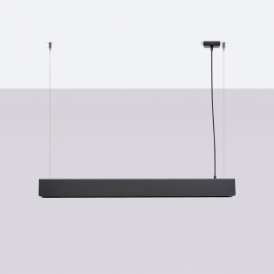 Lampa wisząca Spark 100cm czarna | Sollux - Nowoczesny design