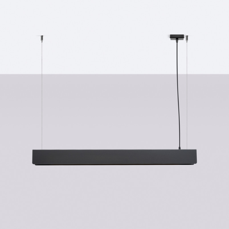 Lampa wisząca Spark 100cm czarna | Sollux - Nowoczesny design