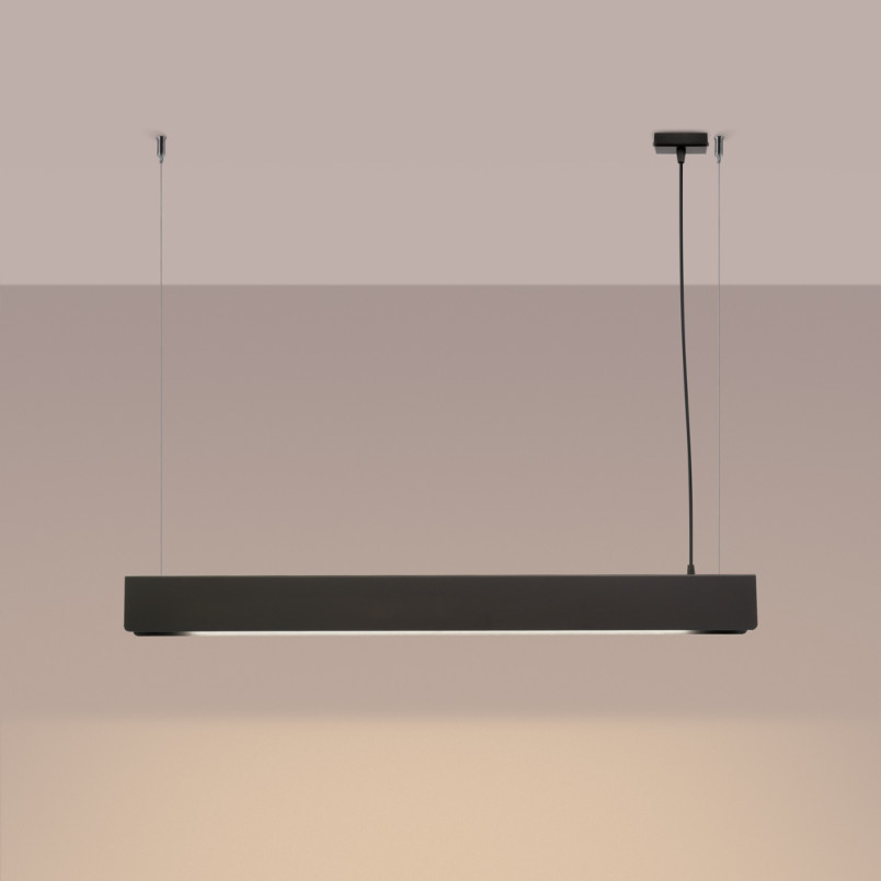 Lampa wisząca Spark 100cm czarna | Sollux - Nowoczesny design