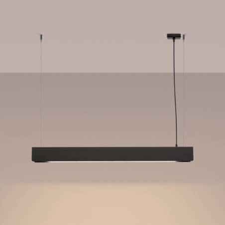 Lampa wisząca Spark 100cm czarna | Sollux - Nowoczesny design