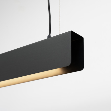 Lampa wisząca Spark 100cm czarna | Sollux - Nowoczesny design