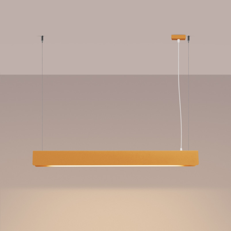 Lampa wisząca Spark 100cm złota Sollux - Elegancki design
