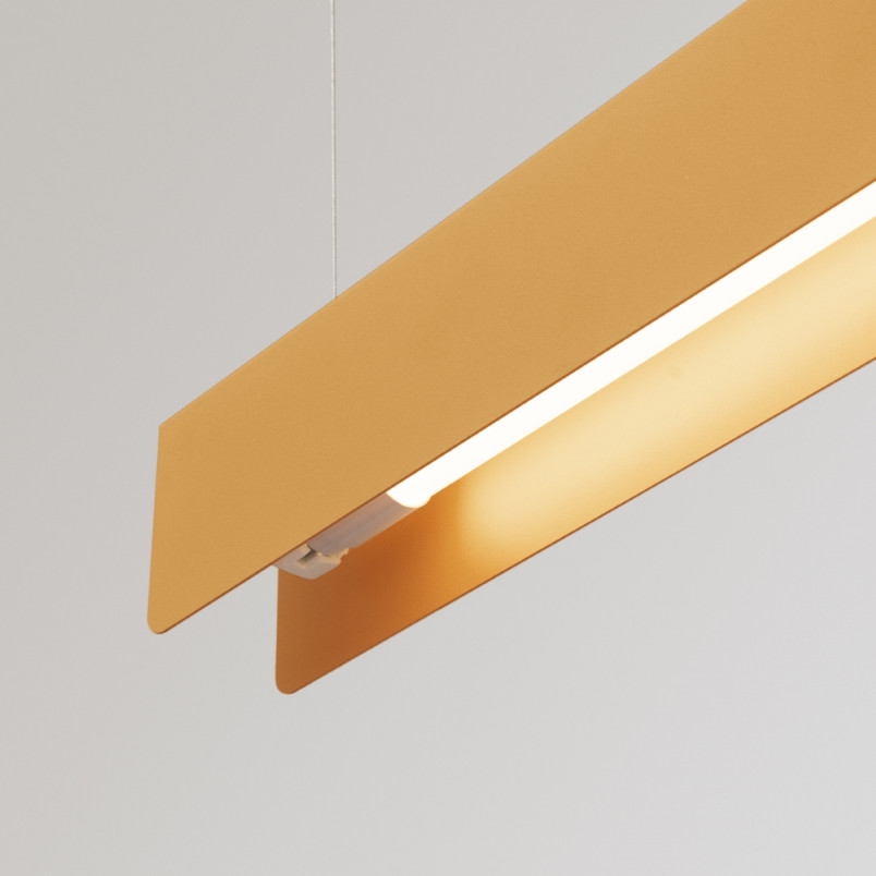 Lampa wisząca Spark 100cm złota Sollux - Elegancki design