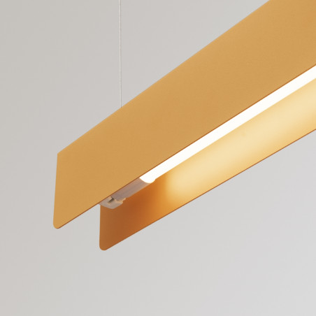 Lampa wisząca Spark 100cm złota Sollux - Elegancki design