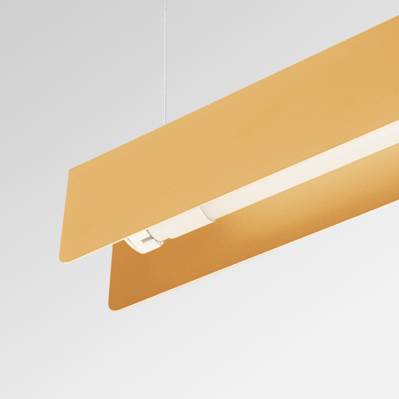 Lampa wisząca Spark 100cm złota Sollux - Elegancki design