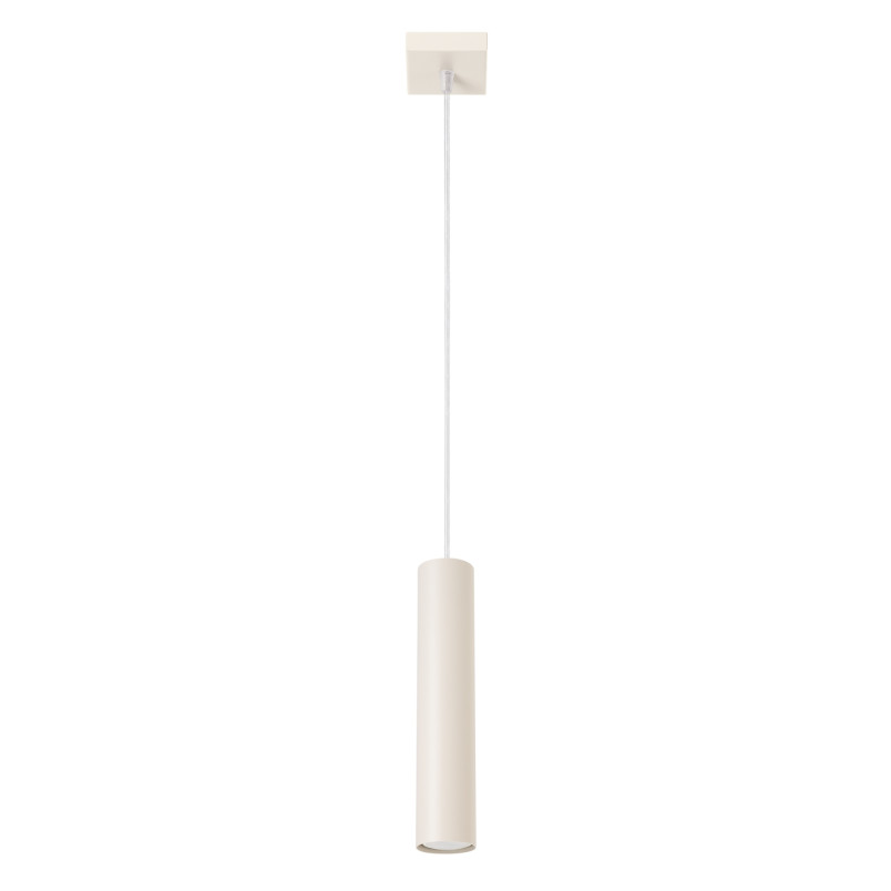 Lampa wisząca Lagos Sollux - Beżowa tuba 8cm | Sklep z lampami