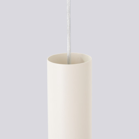 Lampa wisząca Lagos 2 tuby Sollux | Beżowa, nowoczesna
