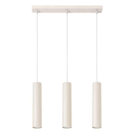 Lampa wisząca 3 tuby Lagos Long 45cm beżowa Sollux - Sklep Sollux