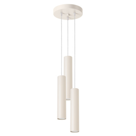 Lampa wisząca Lagos Round Sollux - 3 tuby, beżowa | Sklep z lampami