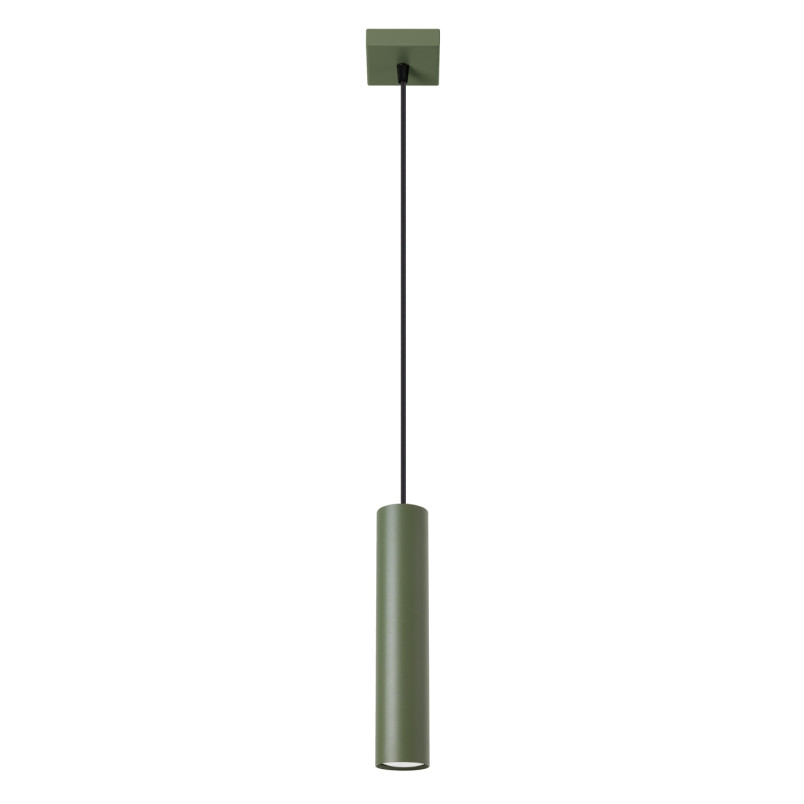 Lampa wisząca Lagos zielona oliwka Sollux - Nowoczesny design