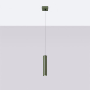 Lampa wisząca Lagos zielona oliwka Sollux - Nowoczesny design