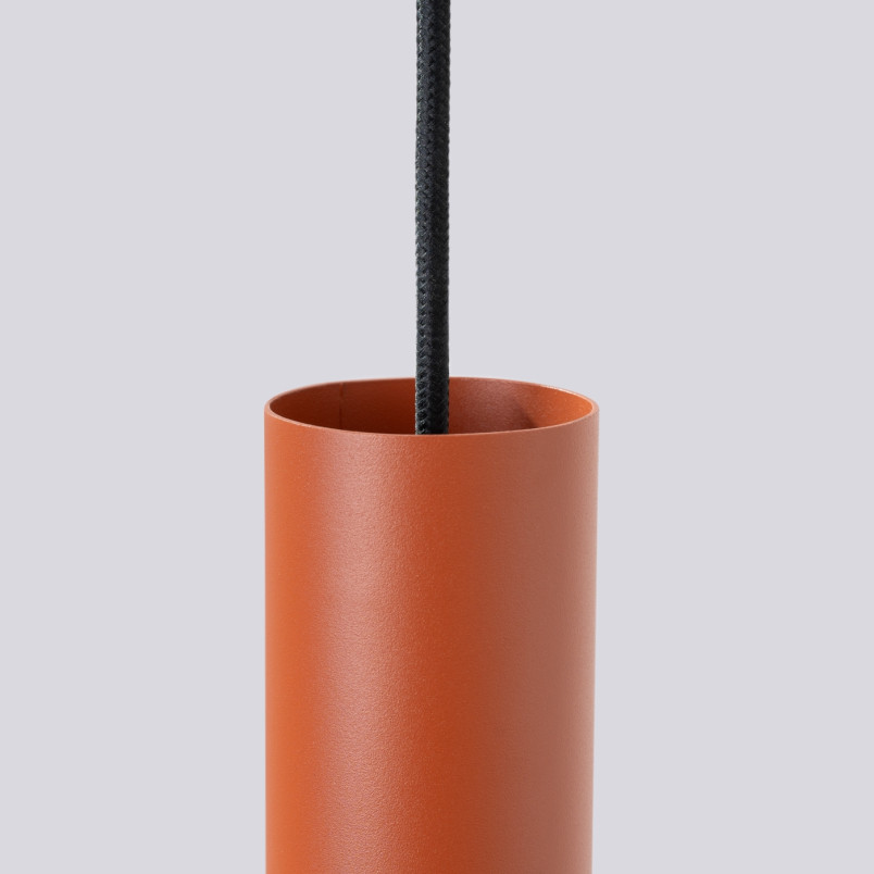 Lampa wisząca 2 tuby Lagos Long | Sollux | Czerwona