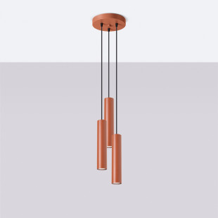 Lampa wisząca 3 tuby Lagos | Sollux - nowoczesny design