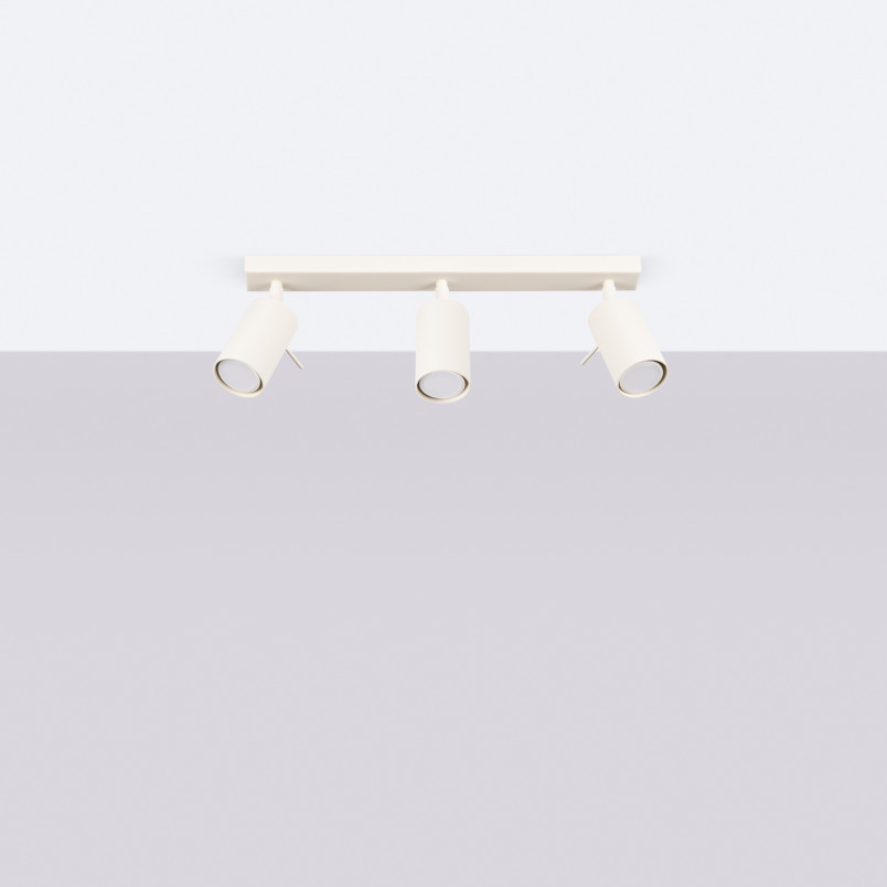 Reflektor sufitowy 3 punktowy Ring Long beżowy Sollux - Sklep Lamp