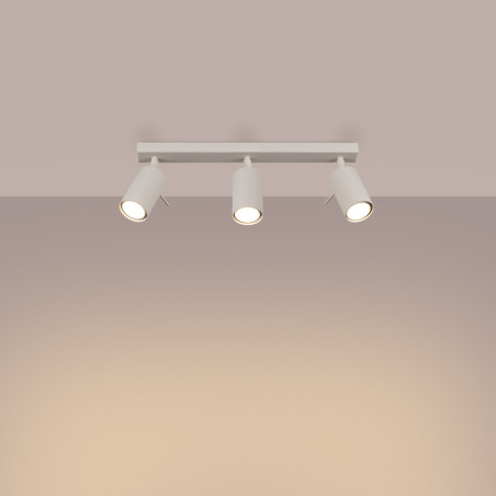Reflektor sufitowy 3 punktowy Ring Long beżowy Sollux - Sklep Lamp