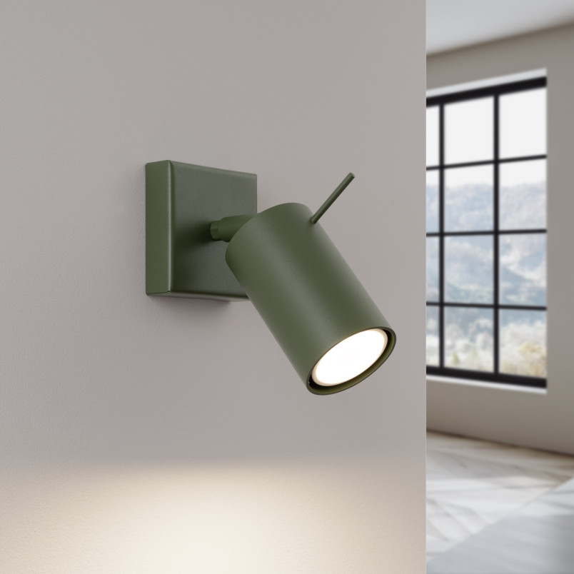 Kinkiet Ring Sollux - Regulowany, Zielony Oliwkowy | Sklep Lamp