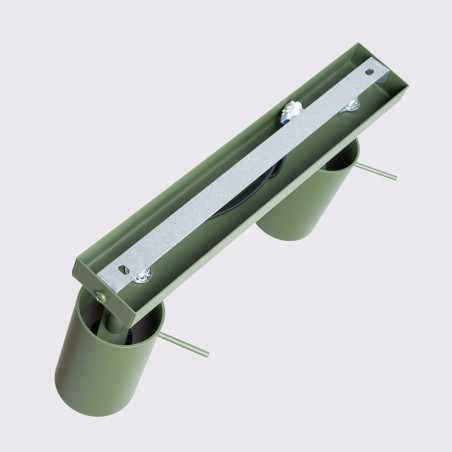 Reflektor sufitowy Ring Long Sollux - Zielony oliwkowy | Kup online