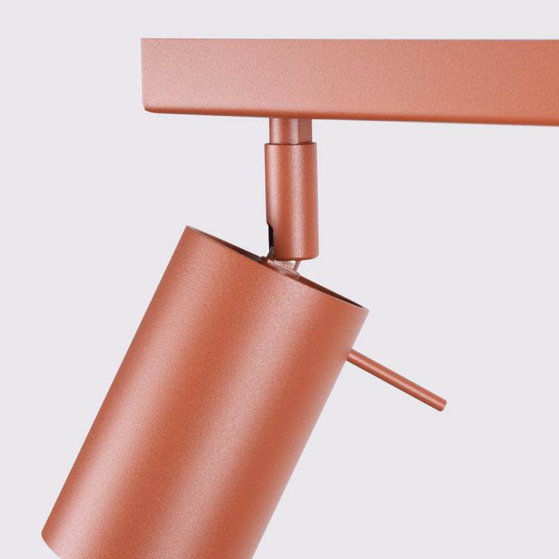 Reflektor sufitowy 6 punktowy Ring Long ochra czerwona Sollux - Odkryj!