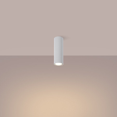 Lampa spot Karbon biała Sollux | Nowoczesny design
