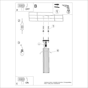 Lampa Sollux Karbon: Stylowy spot do salonu | Kup online
