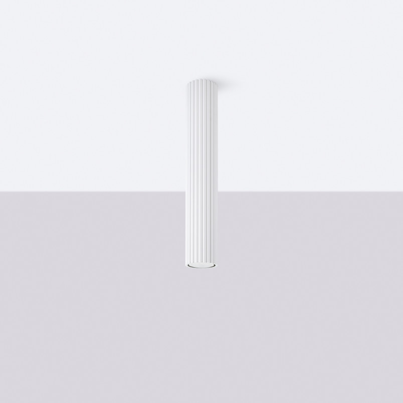 Lampa spot Karbon biała Sollux | Nowoczesny design