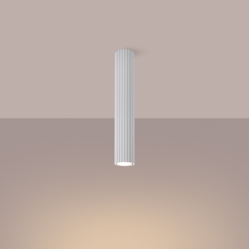Lampa spot Karbon biała Sollux | Nowoczesny design
