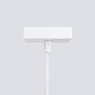 Lampa wisząca tuba biała Karbon Sollux | Nowoczesny design