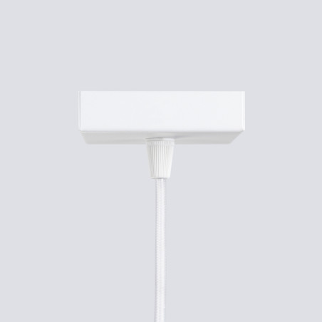Lampa wisząca tuba biała Karbon Sollux | Nowoczesny design