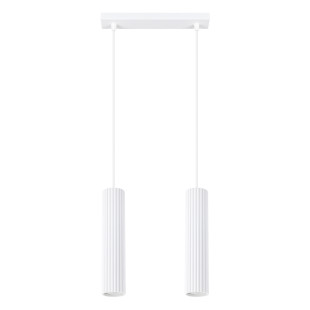 Lampa wisząca Karbon biała - Sollux | Nowoczesne oświetlenie