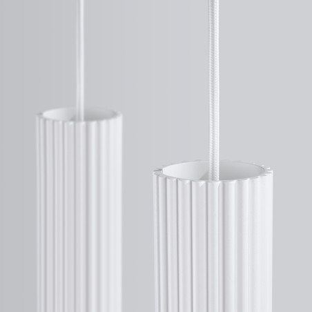 Lampa wisząca Karbon biała - Sollux | Nowoczesne oświetlenie