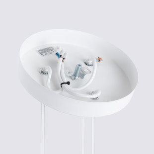 Lampa wisząca Karbon Round Sollux - 3 tuby, biała | Sklep z lampami