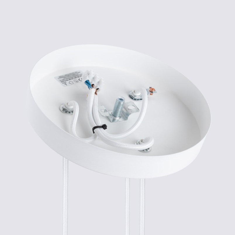 Lampa wisząca Karbon Round Sollux - 3 tuby, biała | Sklep z lampami