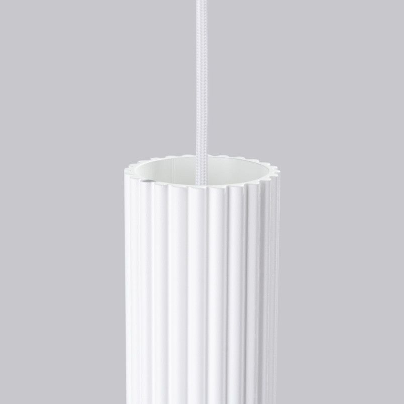 Lampa wisząca Karbon Round Sollux - 3 tuby, biała | Sklep z lampami