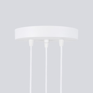 Lampa wisząca Karbon Round Sollux - 3 tuby, biała | Sklep z lampami
