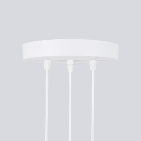 Lampa wisząca Karbon Round Sollux - 3 tuby, biała | Sklep z lampami