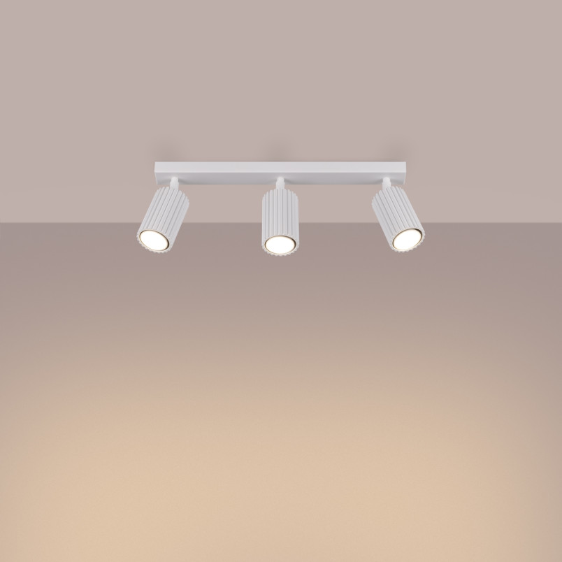 Reflektor 3-punktowy Karbon Long biały Sollux - Sklep Lamp