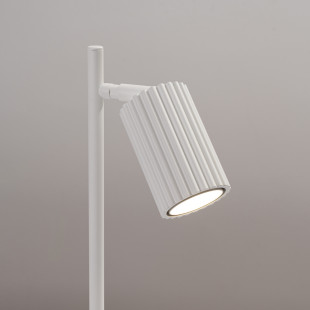 Lampa biurkowa Karbon biała Sollux | Minimalistyczny design