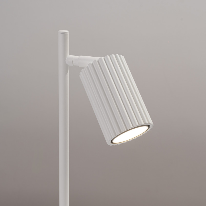Lampa biurkowa Karbon biała Sollux | Minimalistyczny design