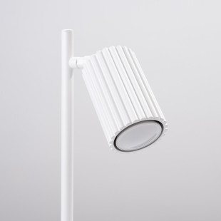 Lampa biurkowa Karbon biała Sollux | Minimalistyczny design