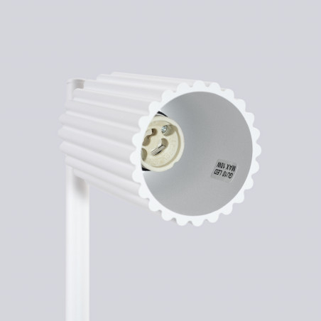 Lampa biurkowa Karbon biała Sollux | Minimalistyczny design