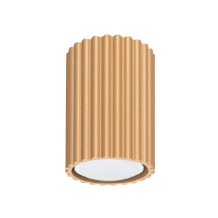 Lampa spot Karbon Sollux - Złota tuba, nowoczesny design