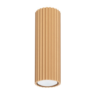 Lampa spot Karbon Sollux - Złota tuba, nowoczesny design